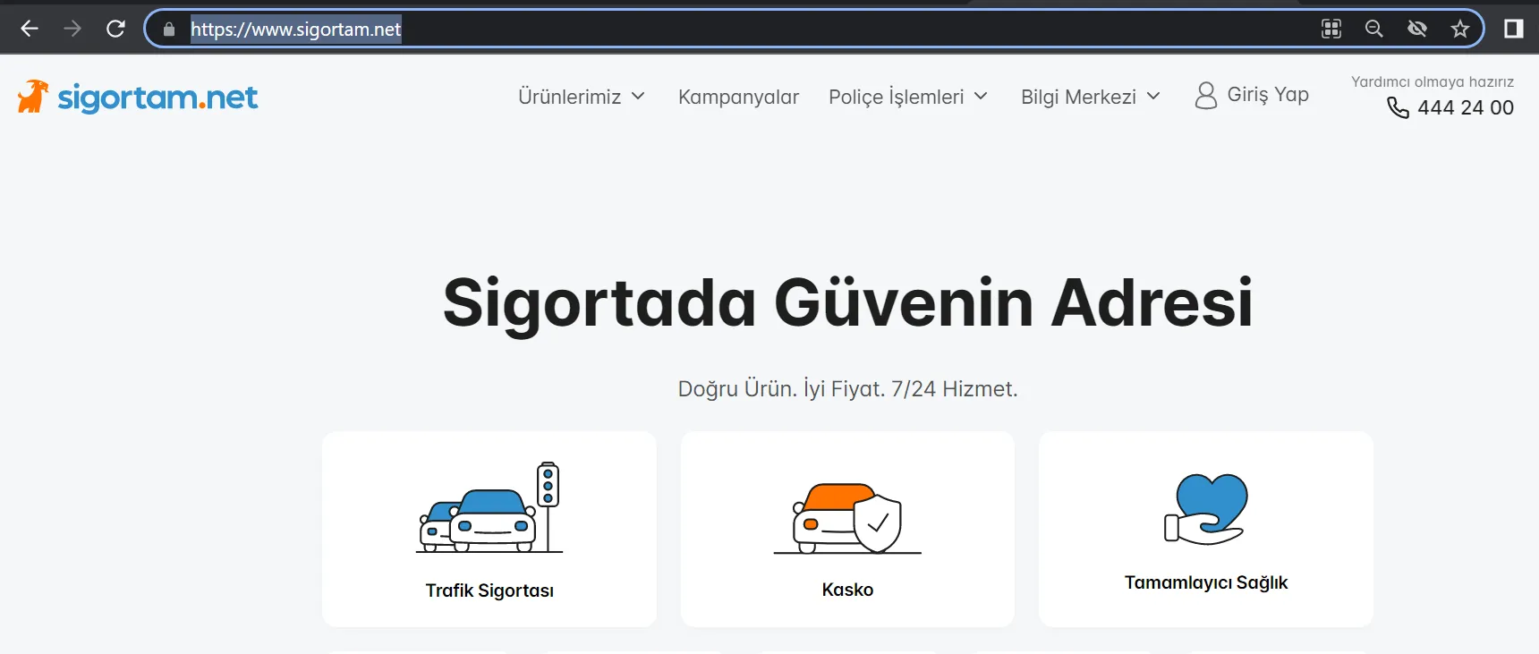 güvenilir online sigorta